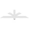 Ekena Millwork Redmond Architectural Grade PVC Gable Bracket, 60"W x 17 1/2"H x 2"D x 4"F, 7/12 Pitch GBP060X18X0204RED00 - alternate 3